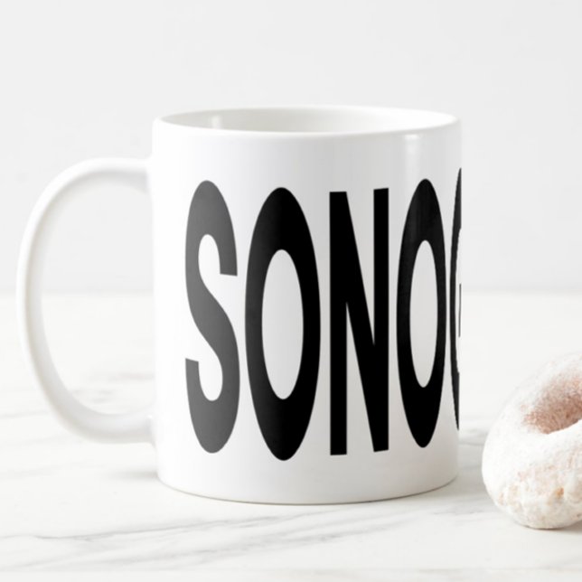 SONOGRAPHY Typography Ultrasound Gift Coffee Mug (Creator Uploaded)