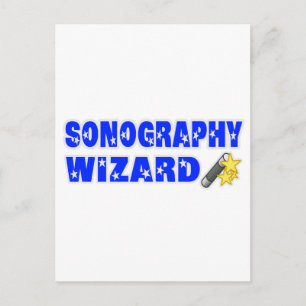 Sonography Wizard Postcard