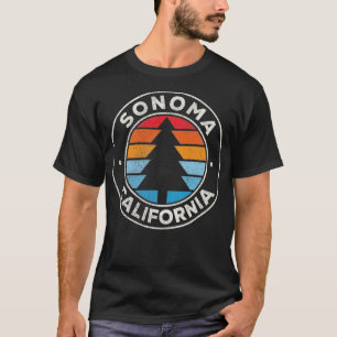 Sonoma California CA Vintage Graphic Retro 70s Pul T-Shirt