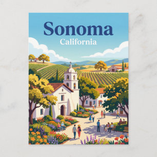 Sonoma California Postcard