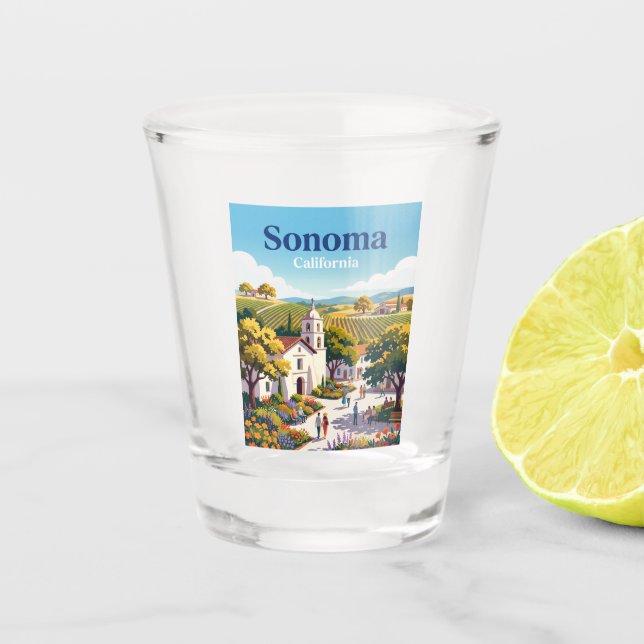 Sonoma California Shot Glass (Front)
