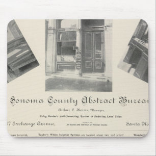 Sonoma County Abstract Bureau, California Mouse Mat