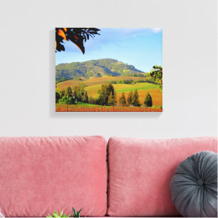 Sonoma County CA Vineyards, Canvas Print