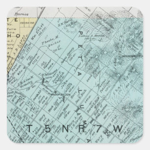 Sonoma County, California 13 Square Sticker