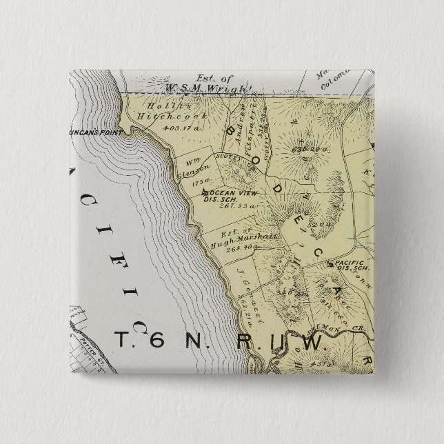 Sonoma County, California 14 15 Cm Square Badge (Front)