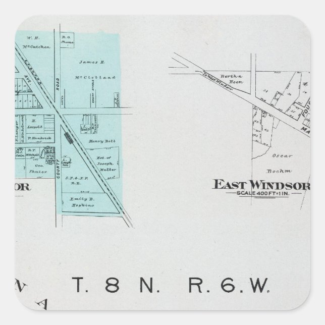 Sonoma County, California 2 Square Sticker (Front)