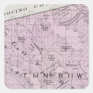 Sonoma County, California 7 Square Sticker