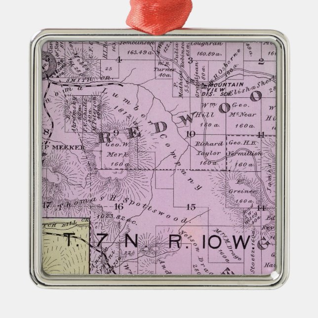 Sonoma County, California 8 Metal Tree Decoration (Front)