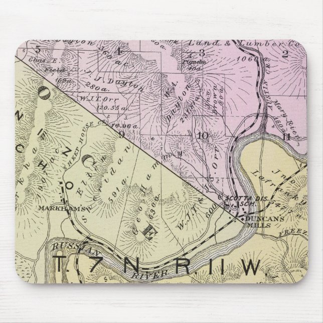 Sonoma County, California 8 Mouse Mat (Front)