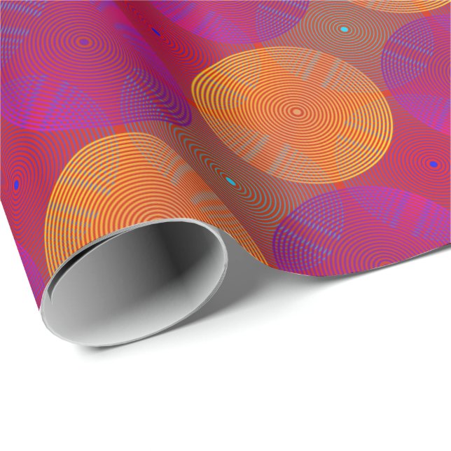 Sonoma Orange and Purple Wrapping Paper (Roll Corner)