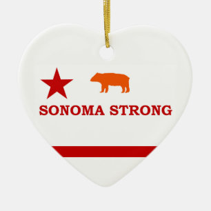 Sonoma strong Christmas ornament