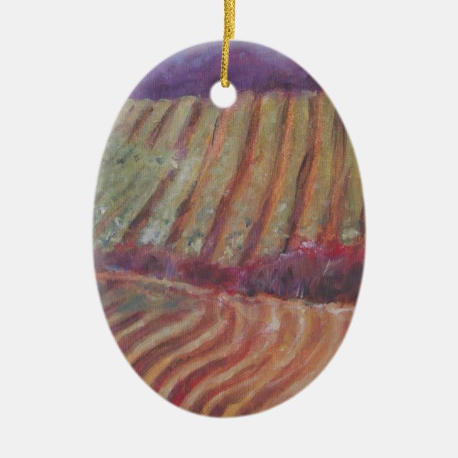 Sonoma Vineyards California vine wine Ceramic Tree Decoration (Front)