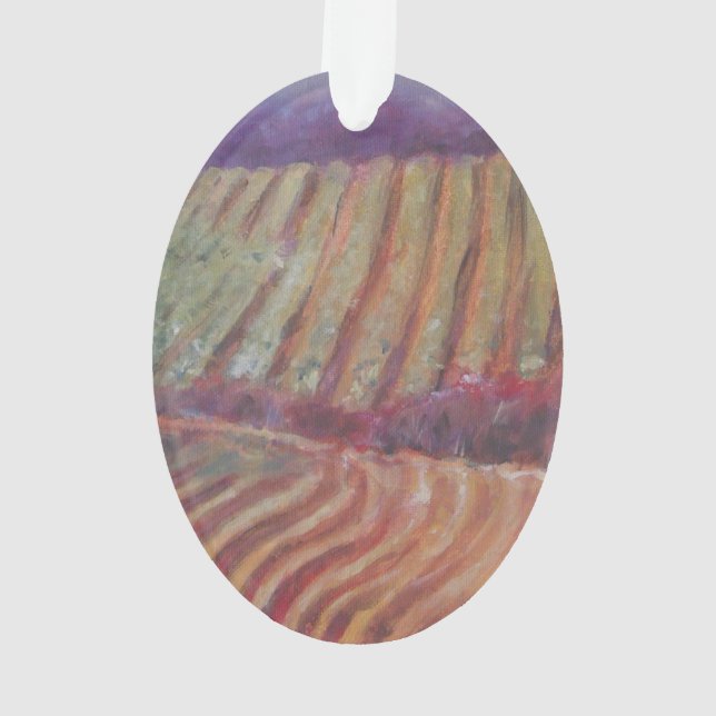 Sonoma Vineyards California vine wine Ornament (Back)