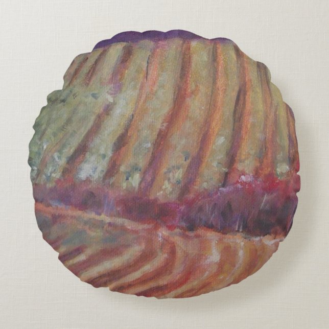 Sonoma Vineyards California vine wine Round Cushion (Front)