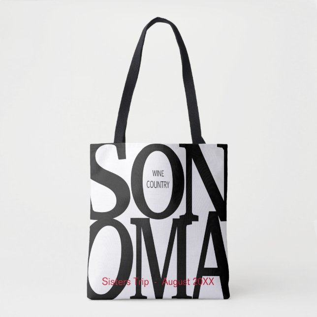 Sonoma Wine Country Tote (Front)
