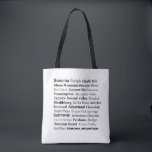 Sonoma Wine Country Tote Bag<br><div class="desc">Simply black & white and classic - a Sonoma California wine country tote bag!  Keep the text on the front and back or remove it from one side if you prefer.  It's very customisable!</div>