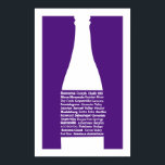 Sonoma Wine Purple Print<br><div class="desc">Sonoma Wine Country AVAs Print.</div>