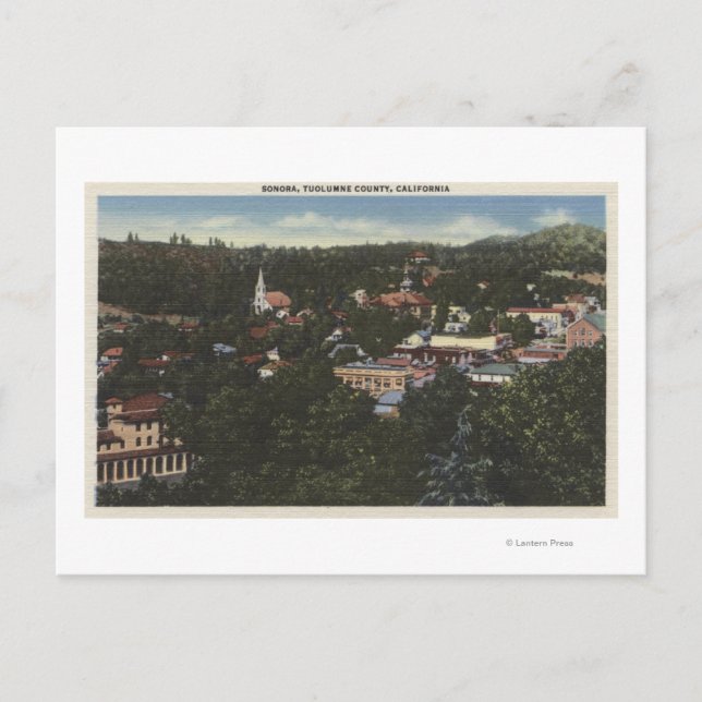 Sonora, CaliforniaAerial ViewSonora, CA Postcard (Front)
