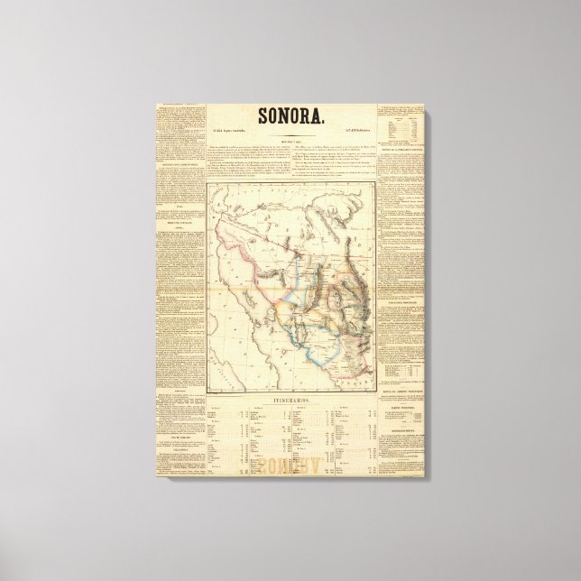 Sonora, Mexico Canvas Print (Front)