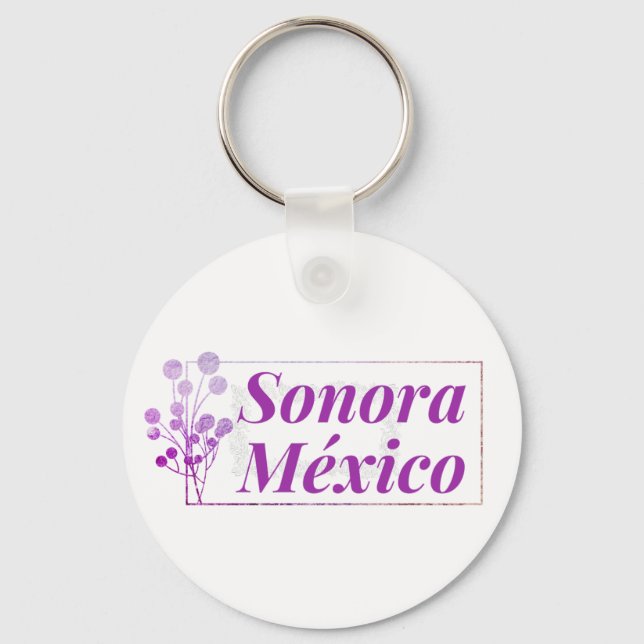 Sonora Mexico Travel Destination Bridesmaid  Key Ring (Front)