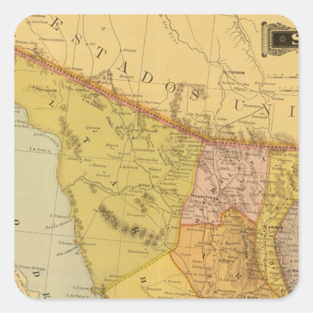 Sonora Square Sticker (Front)