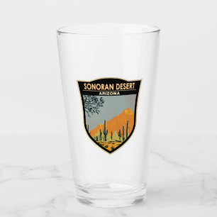 Sonoran Desert Arizona Vintage Art Glass