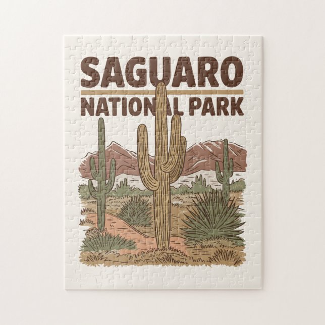 Sonoran Desert Saguaro National Park Jigsaw Puzzle (Vertical)