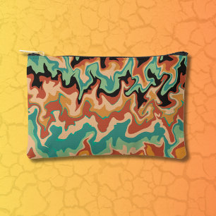 Sonoran Desert Topo Map Inspired Accessory Pouch