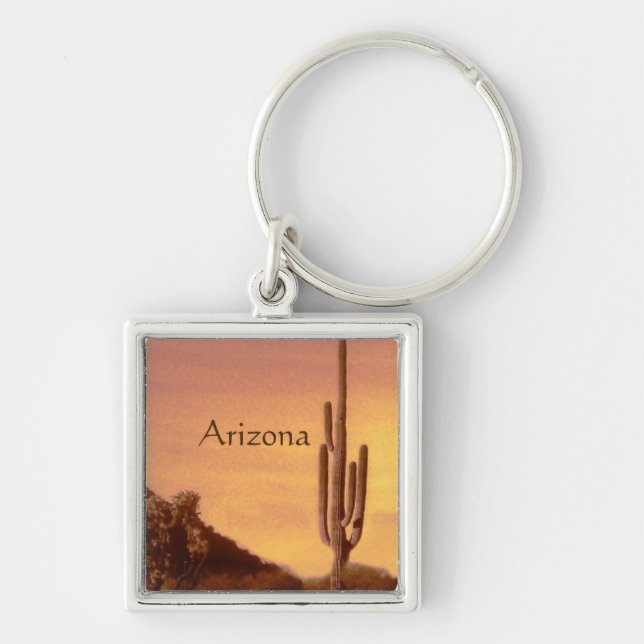 Sonoran sunset, Arizona Key Ring (Front)