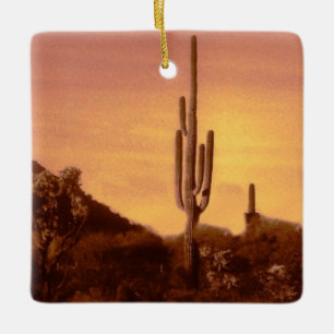 Sonoran Sunset Ceramic Ornament