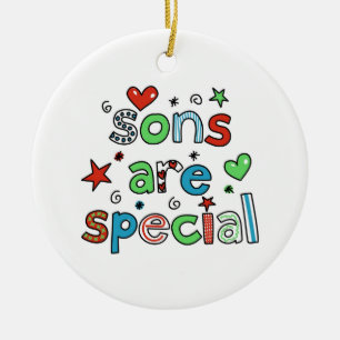 Sons Are Special Ceramic Tree Decoration