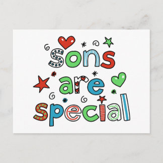 Sons are Special Postcard