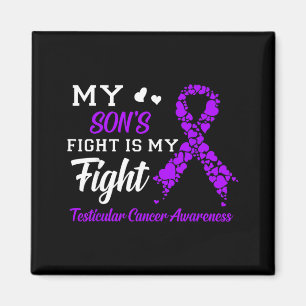 Sons Fight Is Fight Testicular Cancer Awareness Magnet