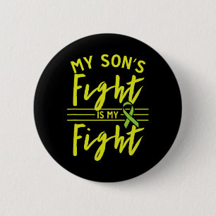 Son's Fight Is My Fight Kidney Disease Awareness 6 Cm Round Badge