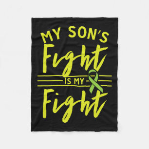Son's Fight Is My Fight Kidney Disease Awareness Fleece Blanket