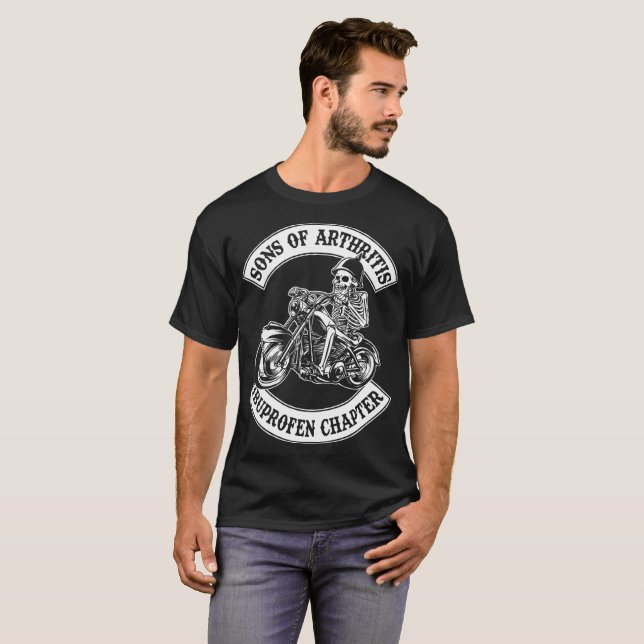 sons of arthritis chapter motorcycle T-Shirt (Front Full)