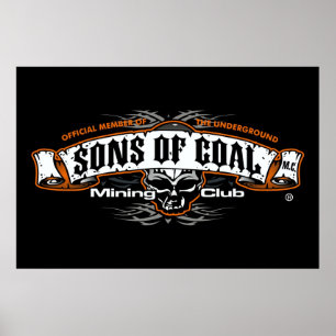 SONS OF COAL MINING CLUB POSTER