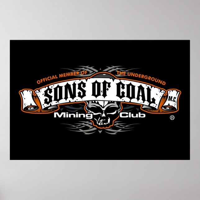 SONS OF COAL MINING CLUB POSTER (Front)