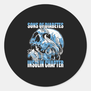 Sons of Diabetes insulin chapter Classic Round Sticker