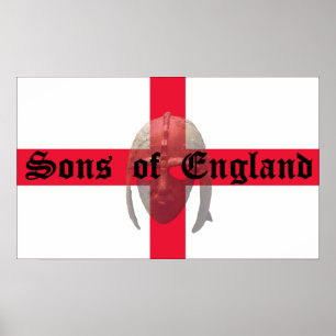 Sons of England Anglo Saxon helmet Poster