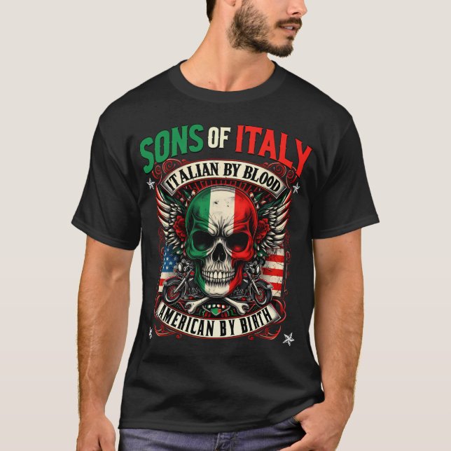 Sons of Italy Italian American T-Shirt (Front)