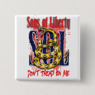 Sons of Liberty DON'T TREAD ON ME button