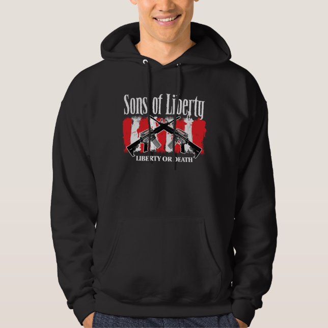 Sons of Liberty LIBERTY OR DEATH two-sided hoodie (Front)