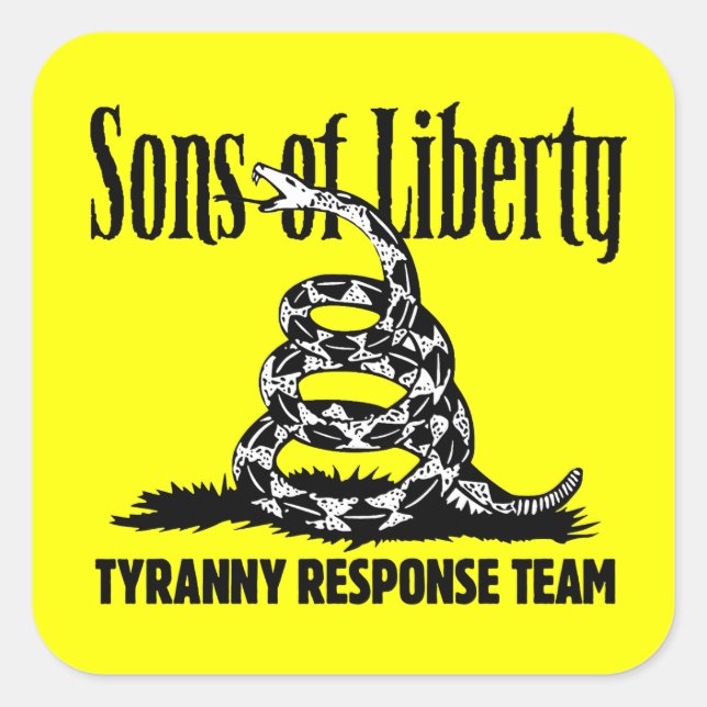 Sons of Liberty TYRANNY RESPONSE TEAM sticker (Front)