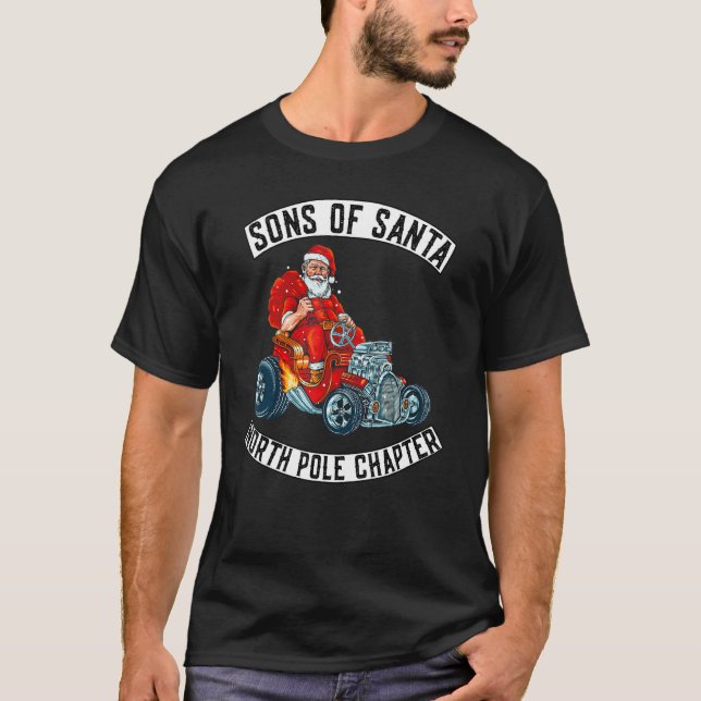 Sons Of Santa Merry Christmas Eve Rocker Xmas Go k T-Shirt (Front)