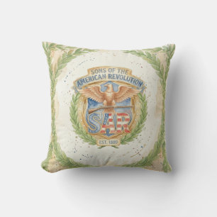 Sons of the American Revolution SAR Est 1889 Pride Cushion