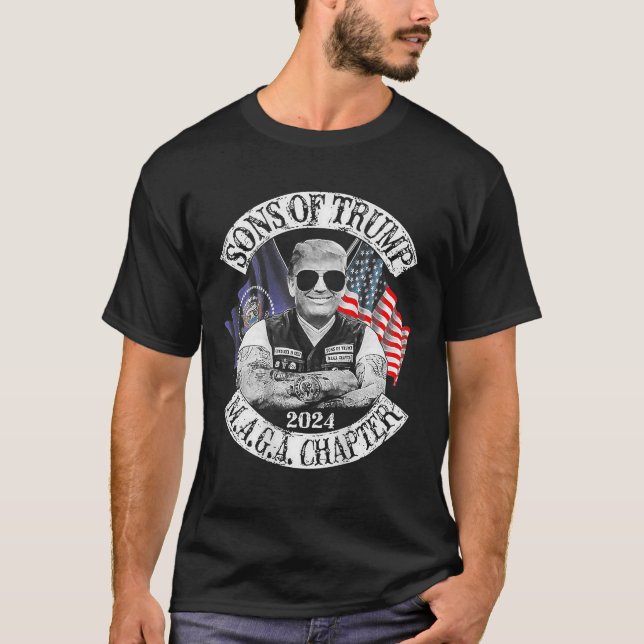 Sons of Trump Maga Chapter 2024 T-Shirt (Front)