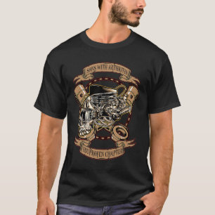Sons With Arthritis Ibuprofen Chapter Biker Skull T-Shirt