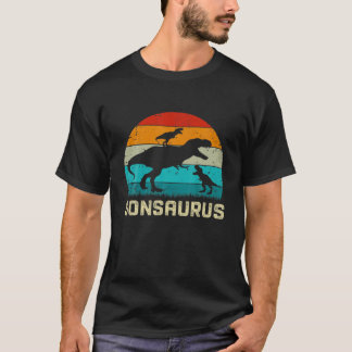 Sonsaurus T Rex Dinosaur Father's Day For Son Boy T-Shirt
