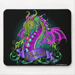 Sonya Believe Rainbow Dragon Mousepad